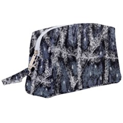 Glithc Grunge Abstract Print Wristlet Pouch Bag (large)