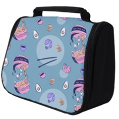 Japanese Ramen Sushi Noodles Rice Bowl Food Pattern 2 Full Print Travel Pouch (big) by DinzDas