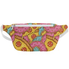 Fast Food Pizza And Donut Pattern Waist Bag  by DinzDas