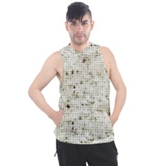 Geometric Abstract Sufrace Print Men s Sleeveless Hoodie