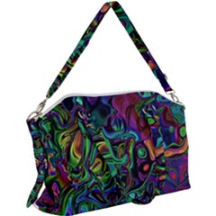 Brain Melt Canvas Crossbody Bag by MRNStudios