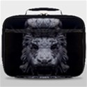 Creepy Lion Head Sculpture Artwork 2 Full Print Lunch Bag View1