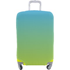 Gradient Blue Green Luggage Cover (large)