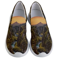 Landscape-cannon-river-mountain Women s Lightweight Slip Ons by Sudhe