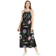 Pastel Goth Witch Boho Sleeveless Summer Dress