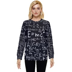 Science-albert-einstein-formula-mathematics-physics-special-relativity Hidden Pocket Sweatshirt by Sudhe