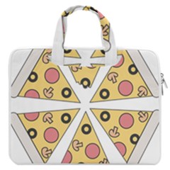 Pizza-slice-food-italian Macbook Pro Double Pocket Laptop Bag by Sudhe