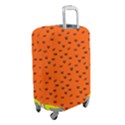 Halloween, Black bats pattern on orange Luggage Cover (Small) View2