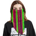 Warped Stripy Dots Face Covering Bandana (Triangle) View1