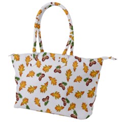 Oak Leaves And Acorns Canvas Shoulder Bag by SychEva