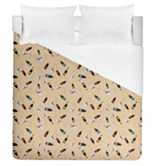 Festive Champagne Duvet Cover (queen Size) by SychEva