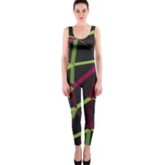 3d Lovely Geo Lines X One Piece Catsuit by Uniqued