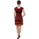 Red Waves Flow Series 2 Drawstring Hooded Dress View2