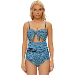 Blue Waves Flow Series 3 Knot Front One-piece Swimsuit