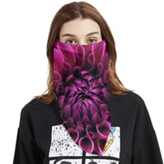 Dahlia-flower-purple-dahlia-petals Face Covering Bandana (triangle)