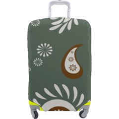 Floral Pattern Paisley Style Paisley Print  Doodle Background Luggage Cover (large) by Eskimos