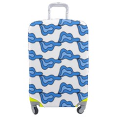 Abstract Waves Luggage Cover (medium) by SychEva