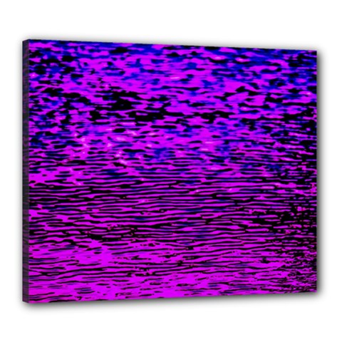 Magenta Waves Flow Series 2 Canvas 24  X 20  (stretched)