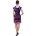 Purple  waves abstract series no2 Drawstring Hooded Dress View2