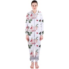 Love Spring Floral Hooded Jumpsuit (ladies) by Janetaudreywilson