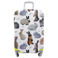 Funny Bunny Luggage Cover (medium) by SychEva