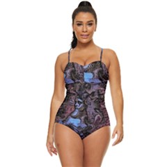 Boho Cthulu Retro Full Coverage Swimsuit