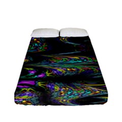 Abstract Art - Adjustable Angle Jagged 2 Fitted Sheet (full/ Double Size) by EDDArt