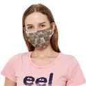 Animal Skin Pattern Crease Cloth Face Mask (Adult) View1