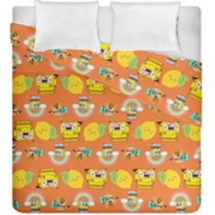 Minionspattern Duvet Cover Double Side (king Size) by Sparkle