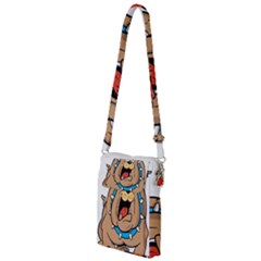 Bulldog-cartoon-illustration-11650862 Multi Function Travel Bag by jellybeansanddinosaurs