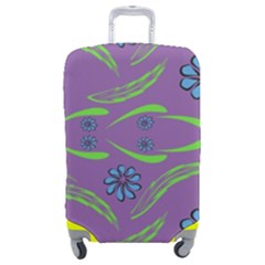 Folk Flowers Print Floral Pattern Ethnic Art Luggage Cover (medium) by Eskimos