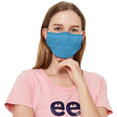 Sea Waves Fitted Cloth Face Mask (adult)