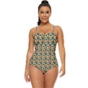 Color Spots Retro Full Coverage Swimsuit View1