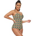 Color Spots Retro Full Coverage Swimsuit View3