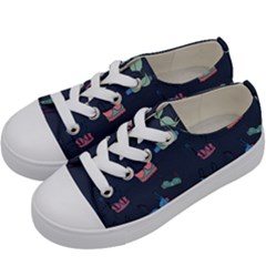 Bra Set Pattern Kids  Low Top Canvas Sneakers