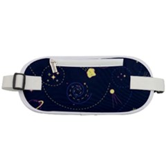 Cartoon-space-seamless-pattern-vectors Rounded Waist Pouch