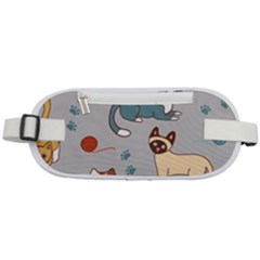 Cats Pattern Rounded Waist Pouch