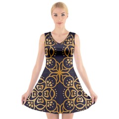 Muster V-neck Sleeveless Dress by zappwaits