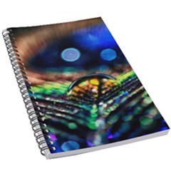 Peacock Feather Drop 5 5  X 8 5  Notebook by artworkshop