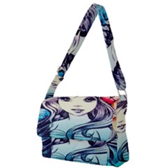 Beautifull Ariel Little Mermaid  Painting Full Print Messenger Bag (l) by artworkshop