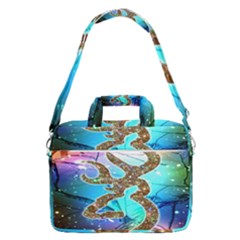 Browning Deer Glitter Galaxy Macbook Pro Shoulder Laptop Bag (large) by artworkshop