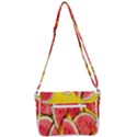 Watermelon Shoulder Bag with Back Zipper View3