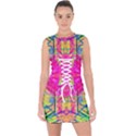 Kaleidoscopic Fun Lace Up Front Bodycon Dress View1