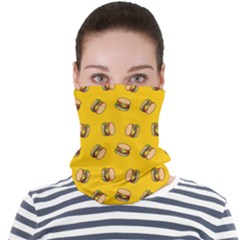 Cheeseburger Pattern Face Seamless Bandana (adult) by sifis