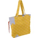 Hexagons Yellow Honeycomb Hive Bee Hive Pattern Drawstring Tote Bag View2