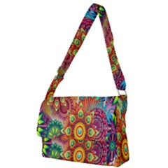 Mandalas Colorful Abstract Ornamental Full Print Messenger Bag (l) by artworkshop