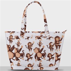 Monkey-seamless-pattern Back Pocket Shoulder Bag 