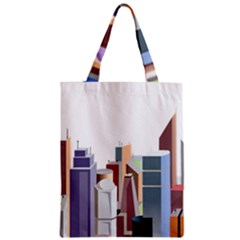 City-urban-buildings-skyscraper Zipper Classic Tote Bag