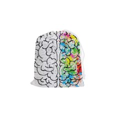 Brain-mind-psychology-idea-drawing Drawstring Pouch (small)