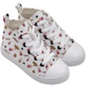 Children-wallpaper-background Kids  Mid-Top Canvas Sneakers View3